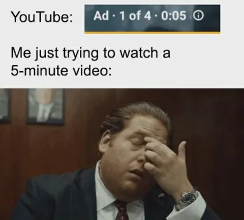 YouTube Ad Facepalm