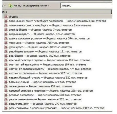 Яндекс ищет всё подряд