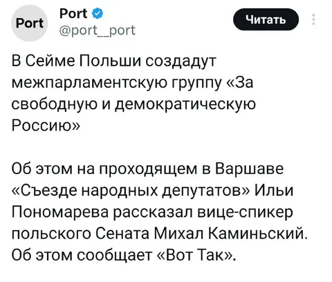 Свободная демократическая Россия в Польше
