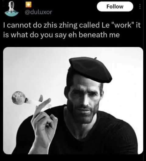 Work Beneath Me