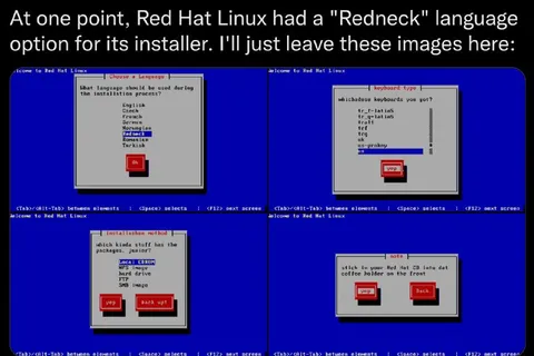 Red Hat Redneck Language Installer
