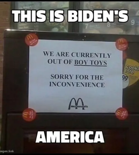 Biden's America Out of Boy Toys