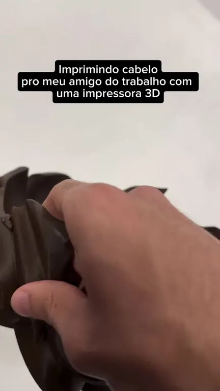 Cabelo impresso em 3D