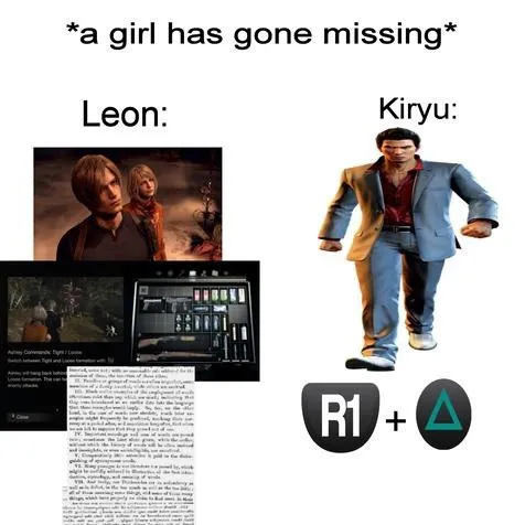 Leon Searches, Kiryu Takes Action
