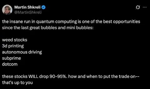 Quantum Computing Bubble Stocks