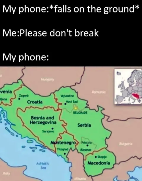 Phone Falls on the Balkans