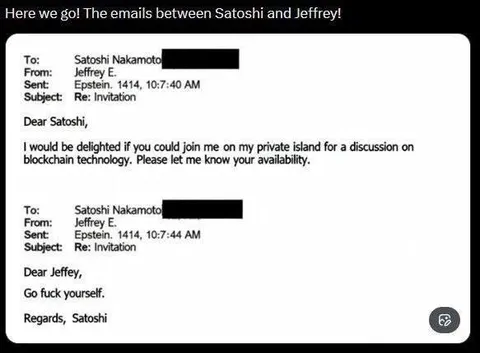 Satoshi and Jeffrey Email Exchange
