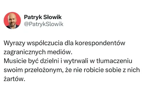 Korespondenci tłumaczący żarty