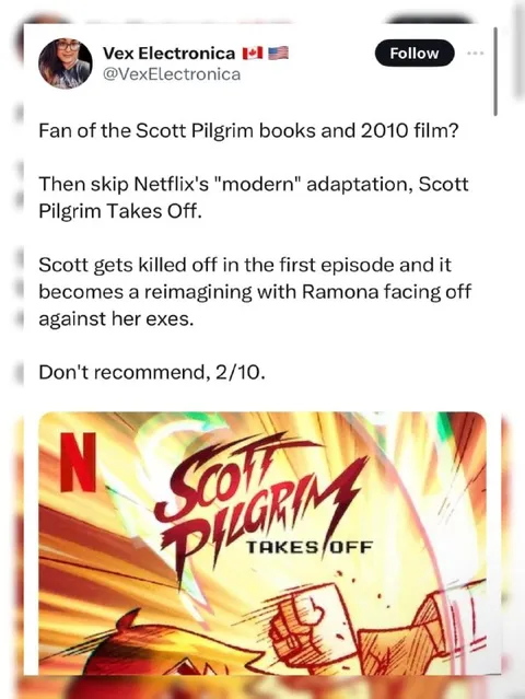 Scott Pilgrim Takes Off Review
