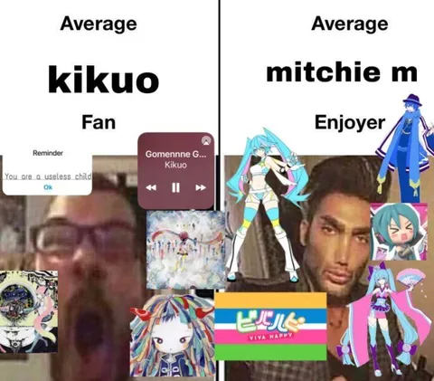 Average Kikuo Fan vs mitchie m Enjoyer