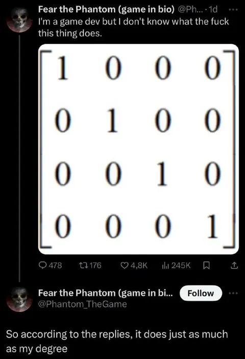 Game Developer Doesn't Understand Matrix