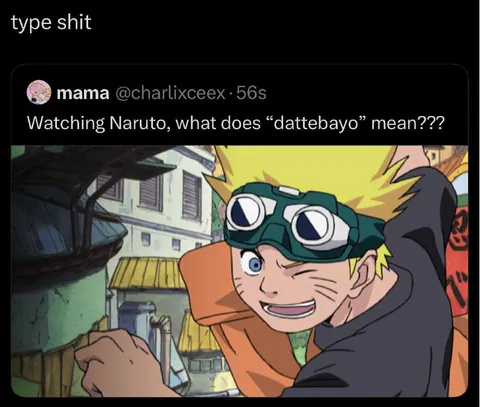 Watching Naruto Confused by Dattebayo