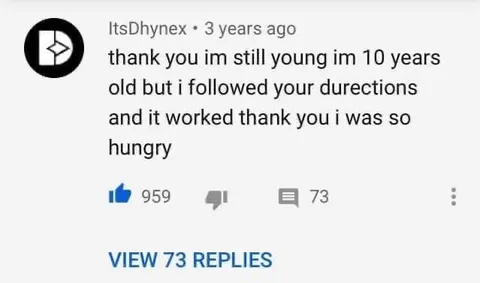 Hungry Ten-Year-Old Follows Directions