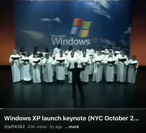 Windows XP Launch Choir