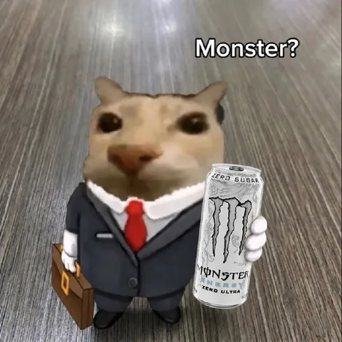 Monster Energy Business Cat