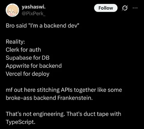 Backend Developer Reality Check