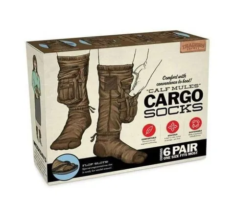 Calf Mules Cargo Socks