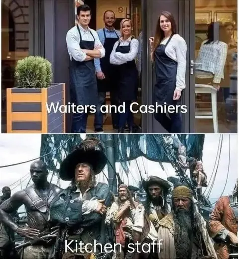 Waiters Versus Kitchen Staff