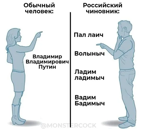 Обычный человек и российский чиновник