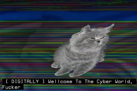 Digitally Welcome Cyber Cat