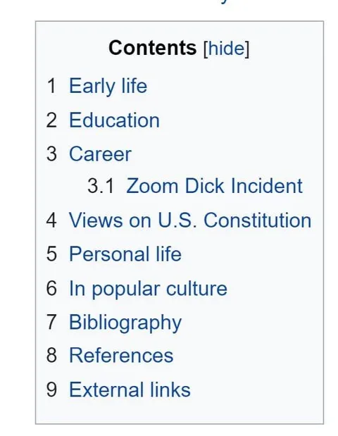 Wikipedia Article With Zoom Dick Incident
