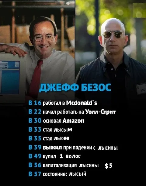История лысого Джеффа Безоса