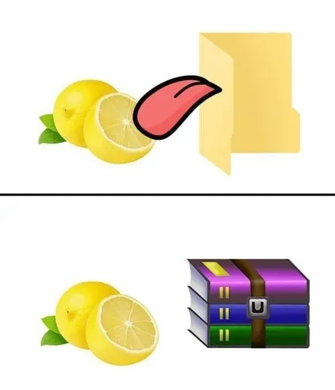 Лимон и архив WinRAR