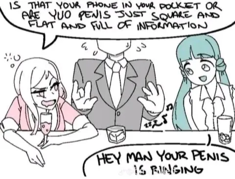 Phone or Flat Penis Joke