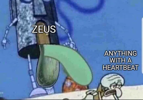 Zeus and Anything With a Heartbeat
