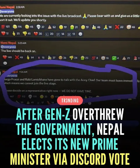 Nepal Elects Prime Minister on Discord