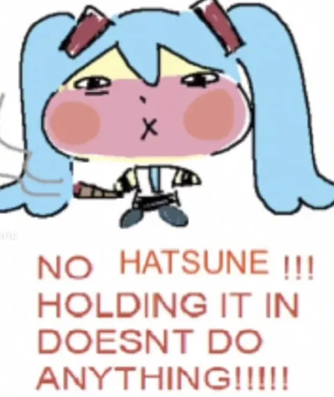 Hatsune Holding It In