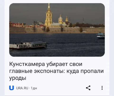 Кунсткамера убирает экспонаты