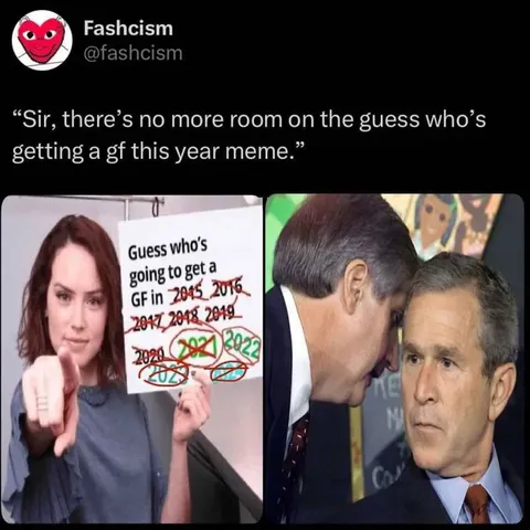 No Room on the Guess Who’s Getting a GF Meme