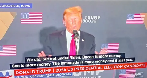 Trump Says Bacon Costs More