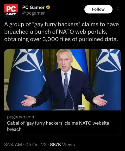 Gay Furry Hackers Breach NATO