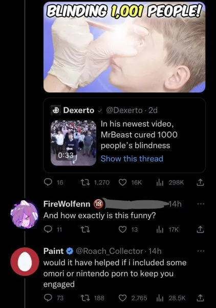 Blinding 1,001 People