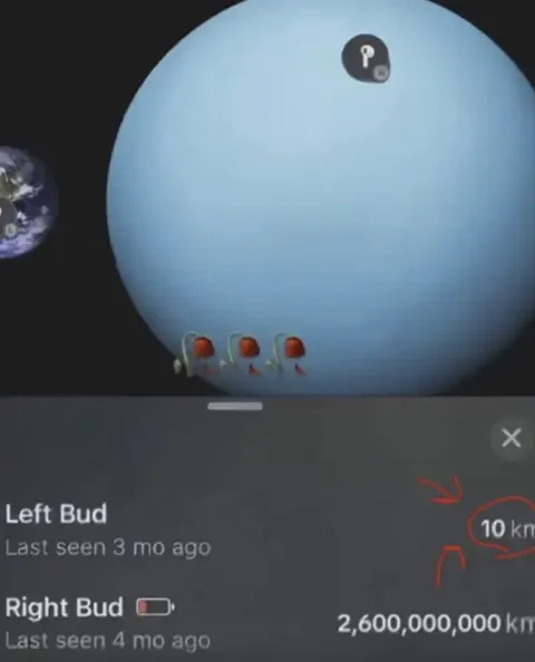 Earbuds Lost in Space