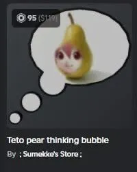 Teto Pear Thinking Bubble