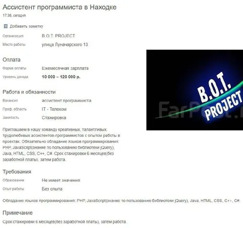 Стажировка шесть месяцев без зарплаты
