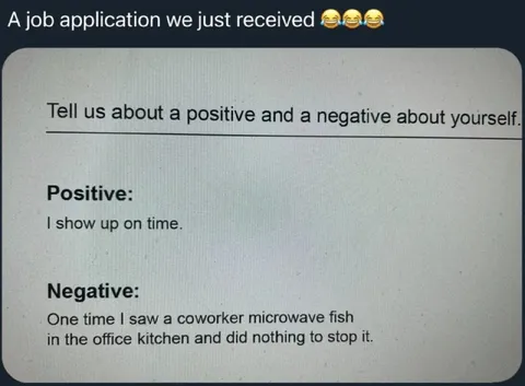 Microwaved Fish Job Application