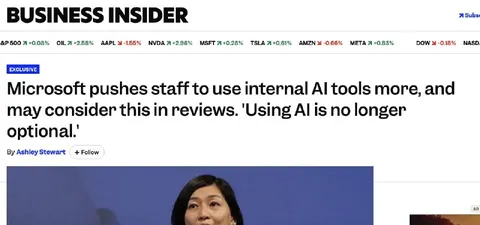 Microsoft Makes AI Use Mandatory