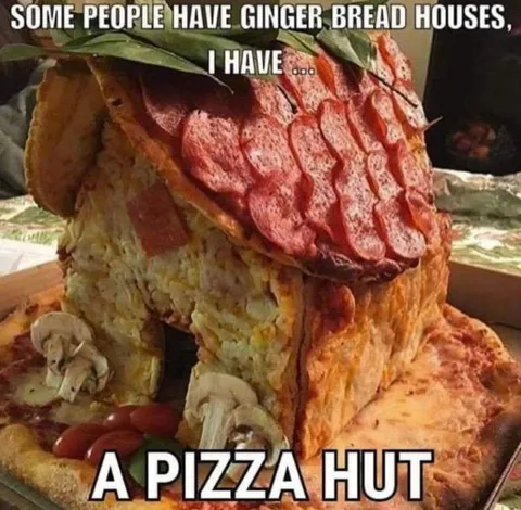 Pizza Hut Gingerbread House
