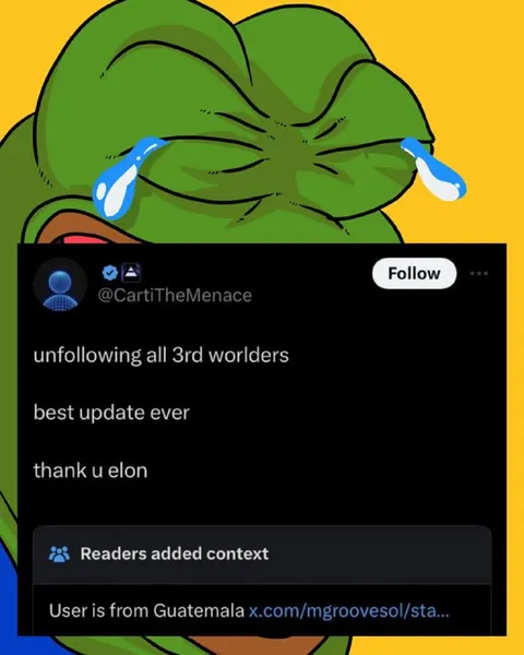 Unfollowing All Third Worlders