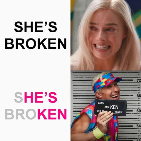 She’s Broken Barbie Meme