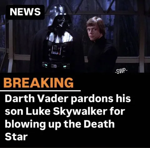 Darth Vader Forgives Luke