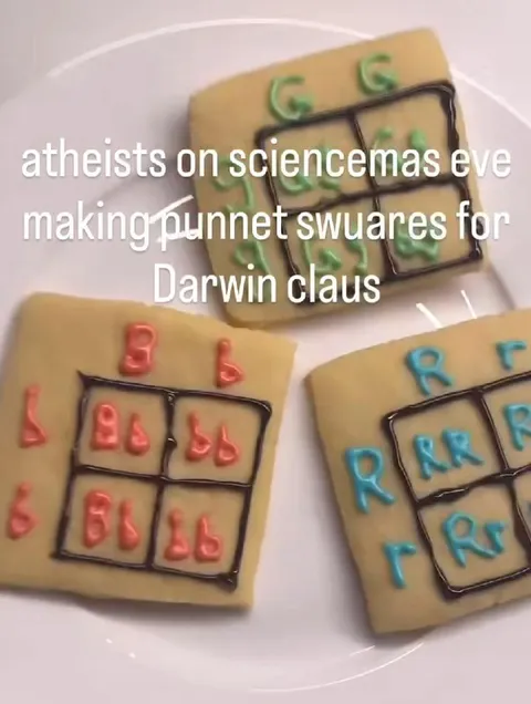 Atheists Make Darwin Punnett Squares