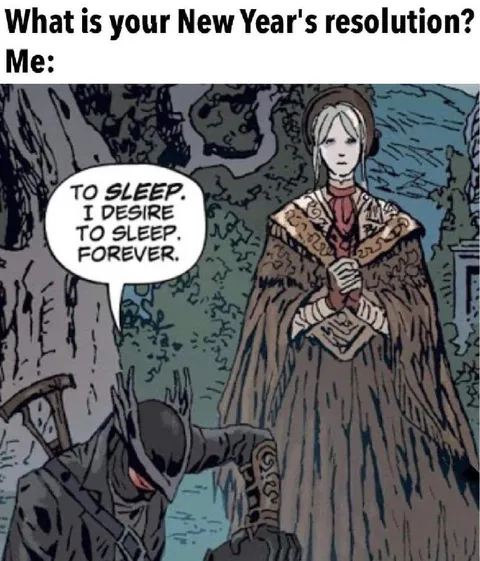 New Year's Resolution: Sleep Forever