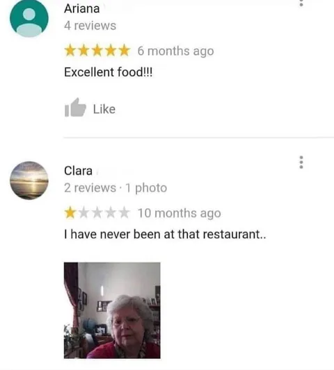 Five-Star Review Never Visited