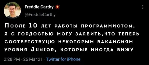 После 10 лет работы программистом