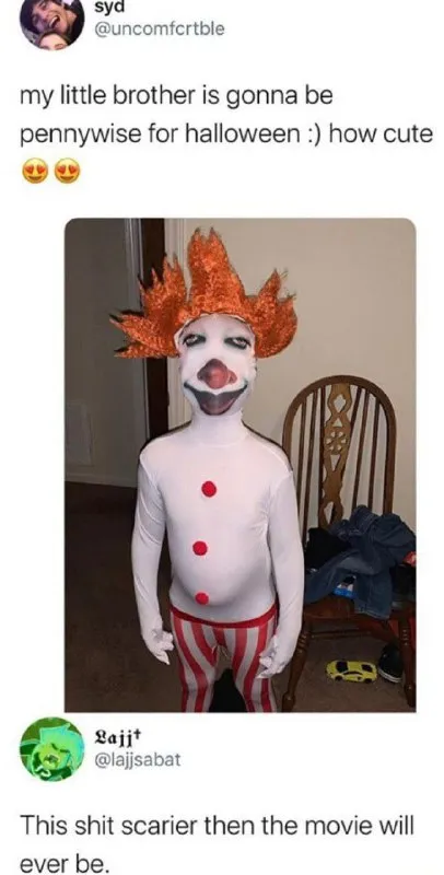 Pennywise Halloween Costume Fail
